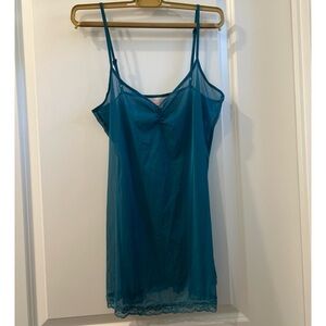 Victoria's Secret Teal Lace Chemise